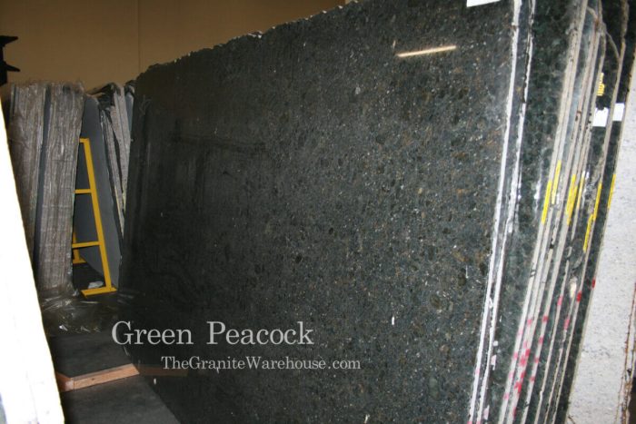 Peacock Green Granite Countertops